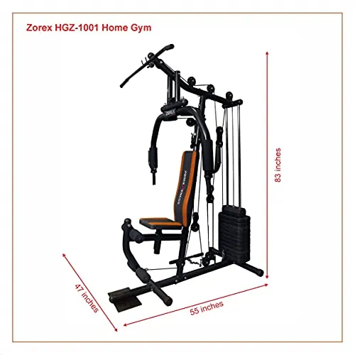 Zorex HGZ-1001 Multi Home Gym Machine All in one equipment's for Multiple Muscle Workout, Multipurpose Function Exercises Others (Multicolor)